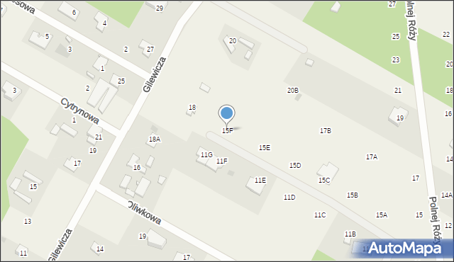 Opypy, Polnej Róży, 15F, mapa Opypy