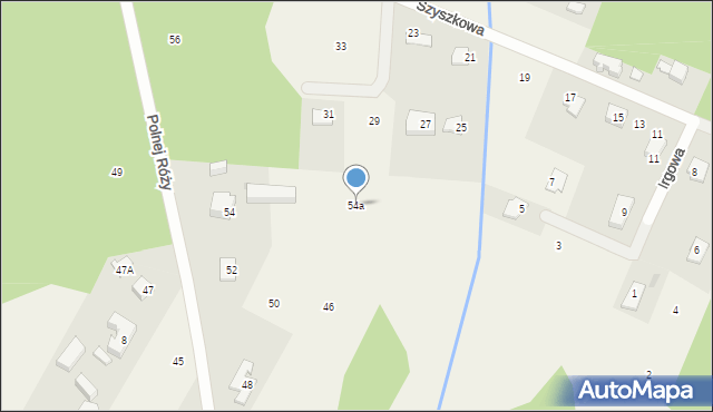 Opypy, Polnej Róży, 54a, mapa Opypy