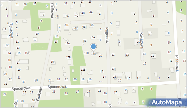 Orchówek, Pogodna, 10A, mapa Orchówek