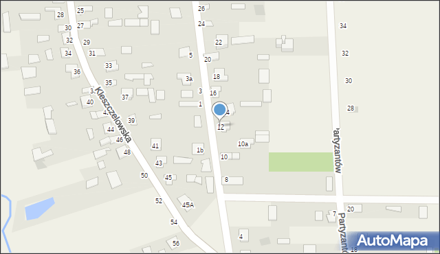 Orla, Poświętna, 12, mapa Orla