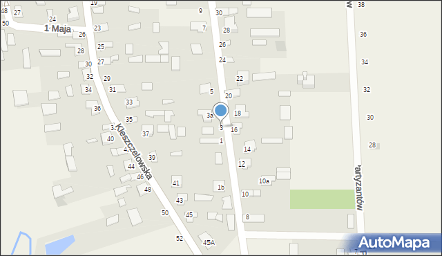 Orla, Poświętna, 3, mapa Orla