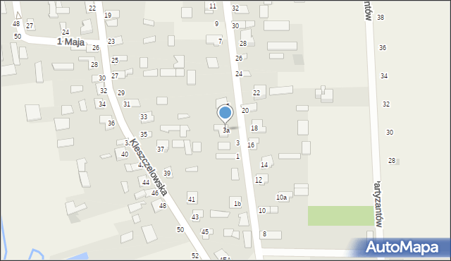 Orla, Poświętna, 3a, mapa Orla