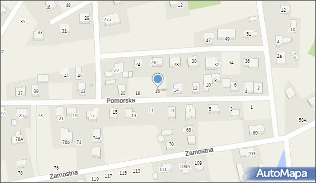 Orle, Pomorska, 16, mapa Orle