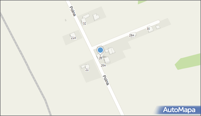 Ornontowice, Polna, 26, mapa Ornontowice