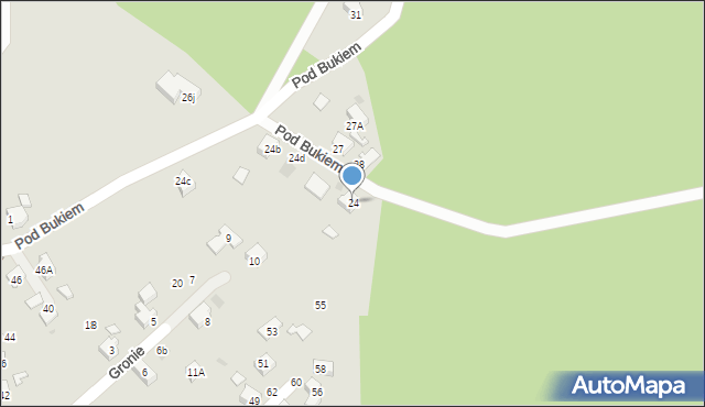 Orzesze, Pod Bukiem, 24, mapa Orzesze