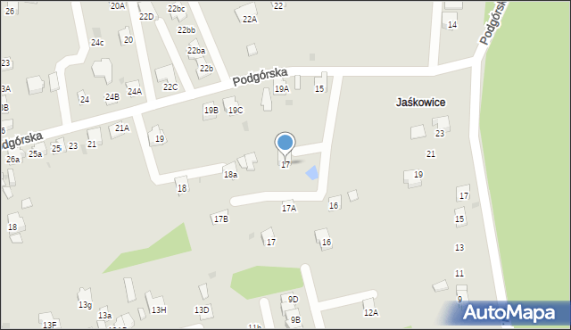 Orzesze, Podgórska, 17, mapa Orzesze