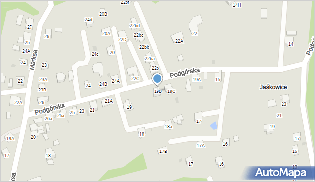 Orzesze, Podgórska, 19B, mapa Orzesze