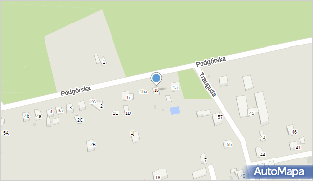 Orzesze, Podgórska, 1b, mapa Orzesze