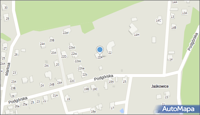 Orzesze, Podgórska, 22A, mapa Orzesze