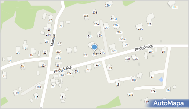 Orzesze, Podgórska, 24B, mapa Orzesze