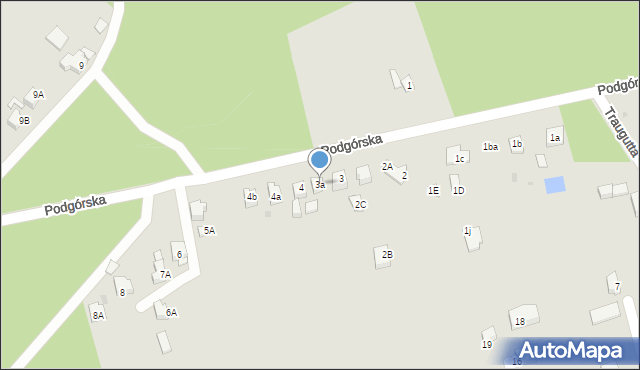 Orzesze, Podgórska, 3a, mapa Orzesze