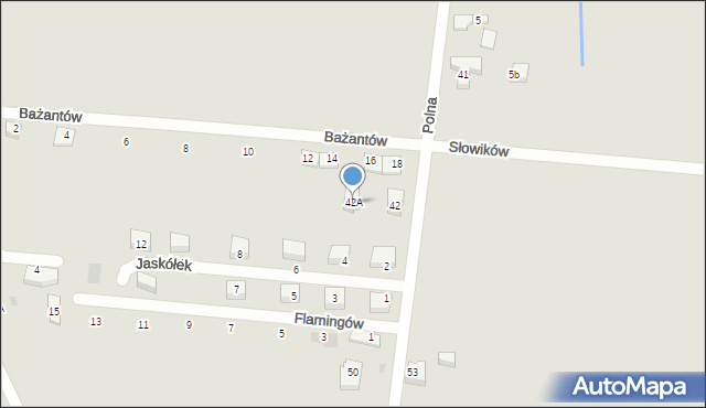 Orzesze, Polna, 42A, mapa Orzesze