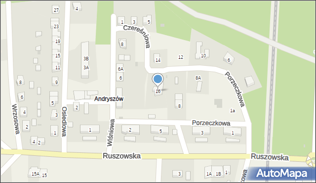 Osiecznica, Porzeczkowa, 16, mapa Osiecznica
