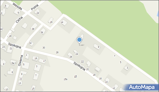 Osówiec, Polna, 11, mapa Osówiec