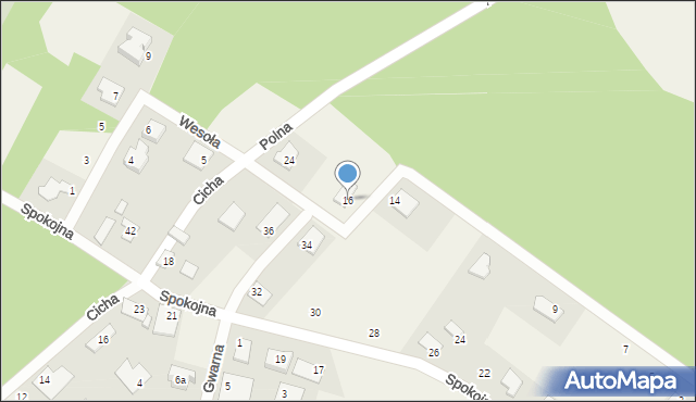 Osówiec, Polna, 16, mapa Osówiec