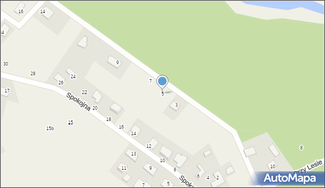 Osówiec, Polna, 5, mapa Osówiec