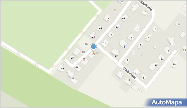 Osówiec, Poziomkowa, 19, mapa Osówiec