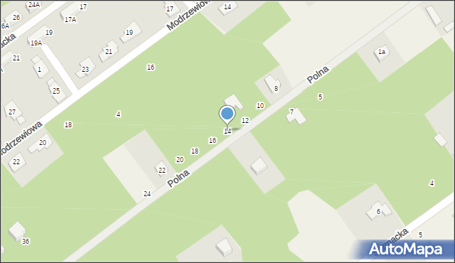 Osowiec, Polna, 14, mapa Osowiec