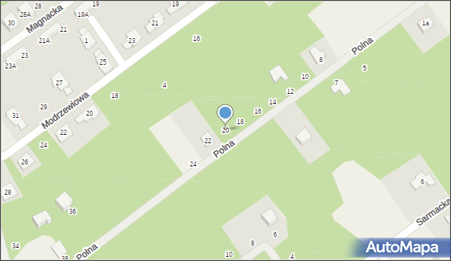 Osowiec, Polna, 20, mapa Osowiec