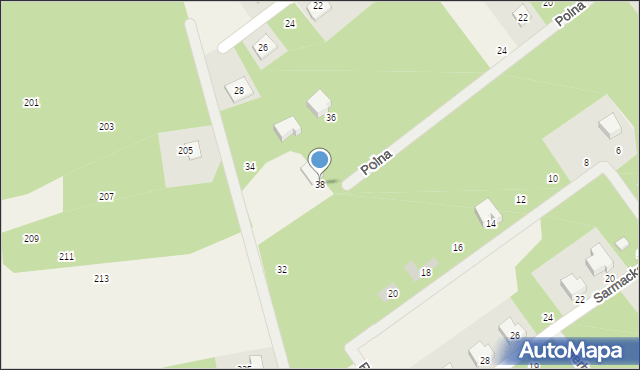 Osowiec, Polna, 38, mapa Osowiec