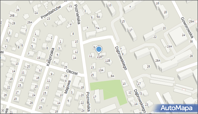 Ostrołęka, Poznańska, 11A, mapa Ostrołęka