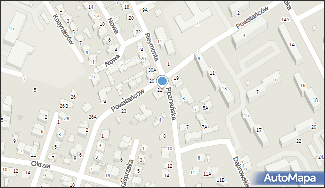 Ostrołęka, Poznańska, 2, mapa Ostrołęka