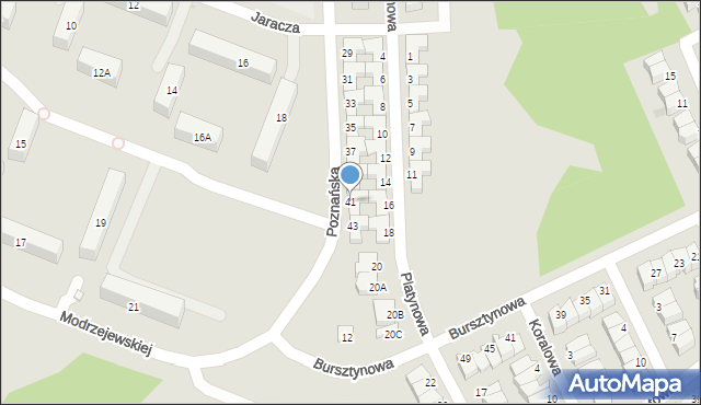 Ostrołęka, Poznańska, 41, mapa Ostrołęka