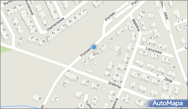 Ostrołęka, Pomian, 19, mapa Ostrołęka