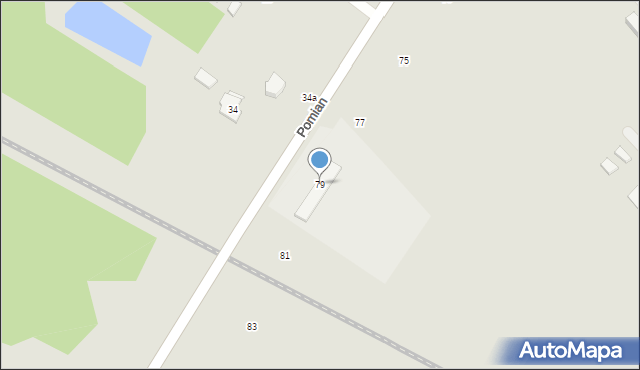 Ostrołęka, Pomian, 79, mapa Ostrołęka