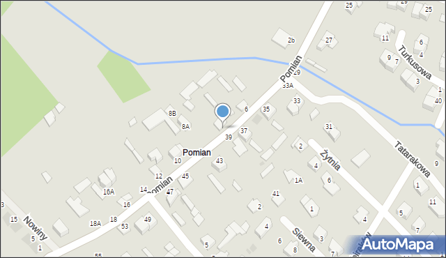 Ostrołęka, Pomian, 8, mapa Ostrołęka