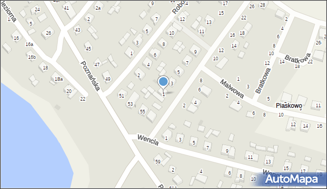 Ostroróg, Powstańców Wielkopolskich, 1, mapa Ostroróg