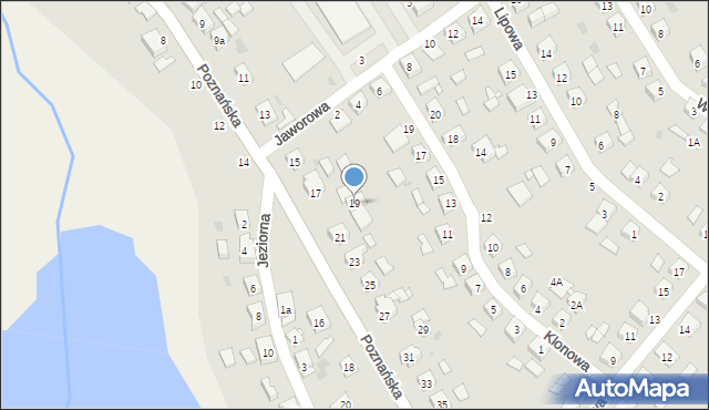 Ostroróg, Poznańska, 19, mapa Ostroróg