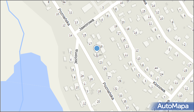 Ostroróg, Poznańska, 21, mapa Ostroróg