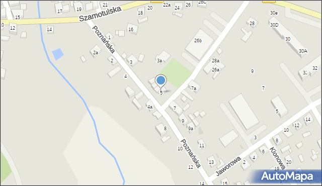 Ostroróg, Poznańska, 5, mapa Ostroróg