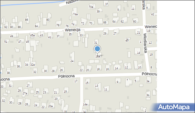 Ostrów Wielkopolski, Północna, 18a, mapa Ostrów Wielkopolski