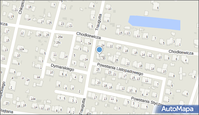 Ostrów Wielkopolski, Powstania Listopadowego, 32, mapa Ostrów Wielkopolski