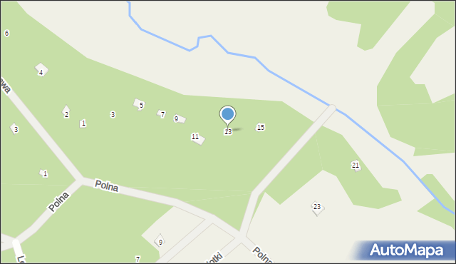 Ostrykół Dworski, Polna, 13, mapa Ostrykół Dworski