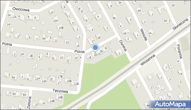 Otrębusy, Polna, 22, mapa Otrębusy