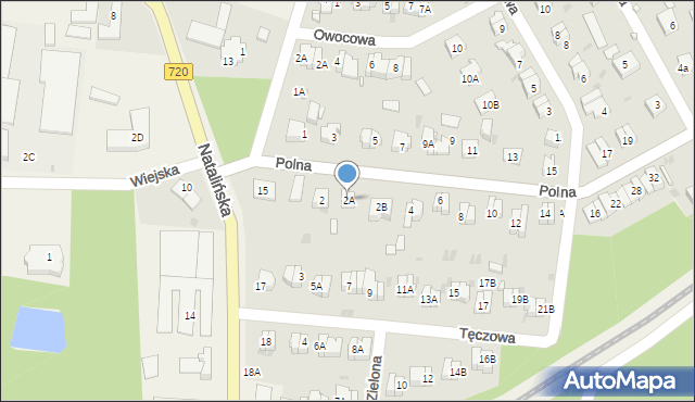 Otrębusy, Polna, 2A, mapa Otrębusy