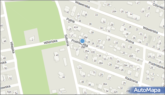 Otwock, Podmiejska, 35B, mapa Otwock