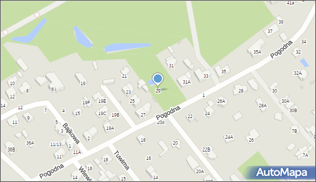 Otwock, Pogodna, 29, mapa Otwock