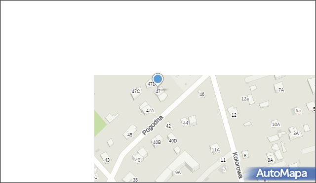 Otwock, Pogodna, 47, mapa Otwock