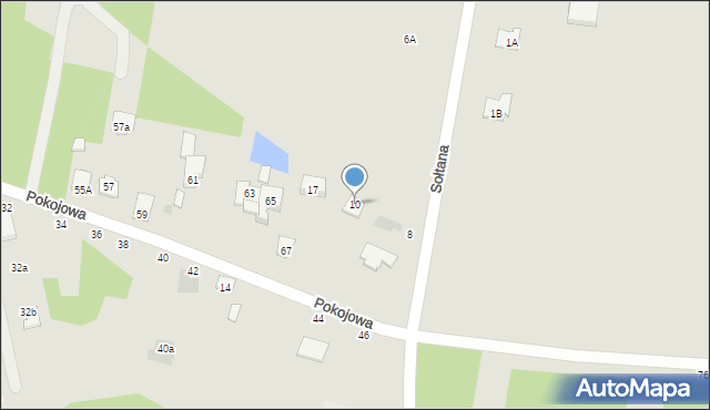 Otwock, Pokojowa, 10, mapa Otwock