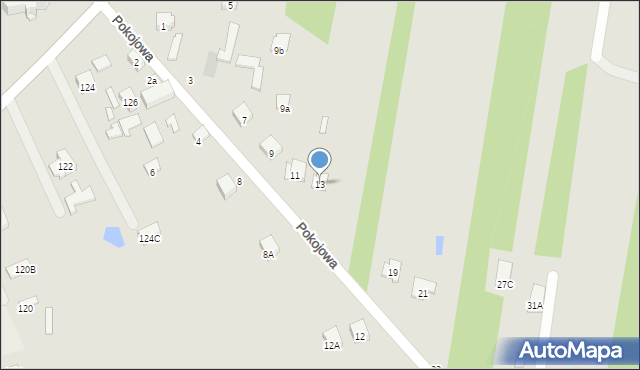 Otwock, Pokojowa, 13, mapa Otwock