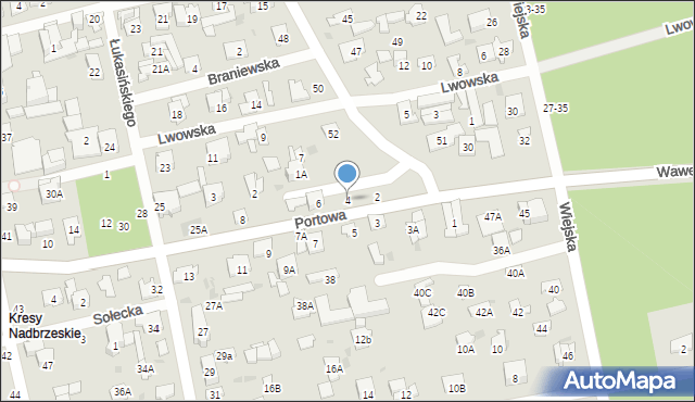 Otwock, Portowa, 4, mapa Otwock