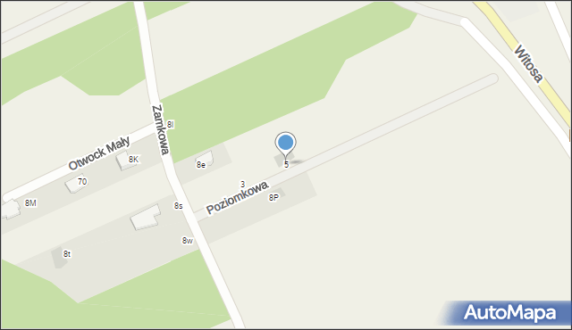 Otwock Mały, Poziomkowa, 5, mapa Otwock Mały