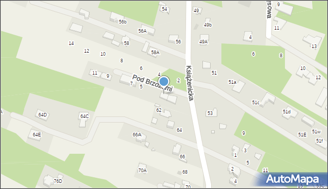 Owczarnia, Pod Brzozami, 3, mapa Owczarnia
