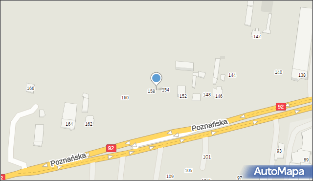 Ożarów Mazowiecki, Poznańska, 156, mapa Ożarów Mazowiecki