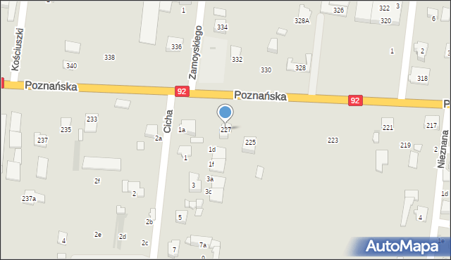 Ożarów Mazowiecki, Poznańska, 227, mapa Ożarów Mazowiecki