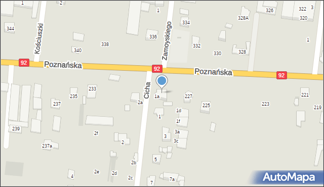 Ożarów Mazowiecki, Poznańska, 229, mapa Ożarów Mazowiecki